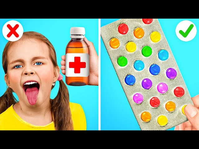 🍭Good Kid vs Bad Doctor 😱 *Awesome Parenting Hacks* & DIY Ideas in Hospital by TeeHeeHee!