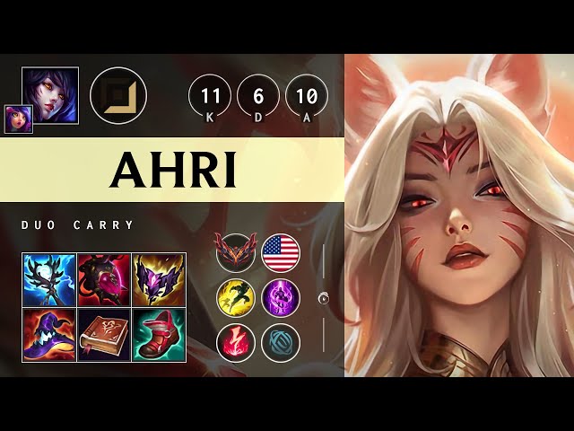 Ahri Carry vs Corki: Godlike - NA Grandmaster Patch 14.22