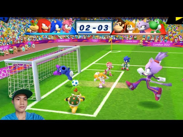 Mario & Sonic At The London 2012 Olympic Games Football #165 Donkey Kong, Tails, Blaze, Yoshi