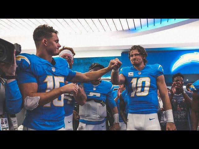 Jim Harbaugh Locker Room Victory Speech vs Saints | LA Chargers