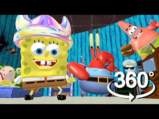 Spongebob Squarepants! - 360° Are You Ready To Party?! - (The First 3D VR Dance Game Experience!)