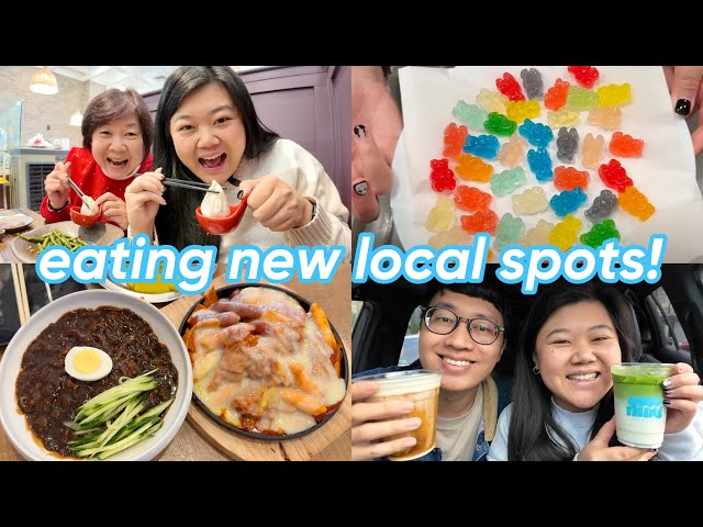 a weekend trying new local spots 🥟🍵🍜, viral gummy bears + EXCITING ANNOUNCEMENTS!! 💍🎄🥰