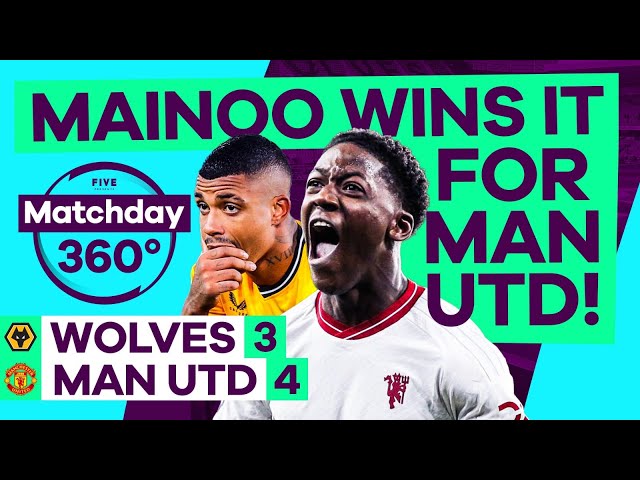 Kobbie Mainoo Scores 1st Premier League Goal Wolves 3-4 Man Utd. Rio Says Mainoo Gives Seedorf Vibes