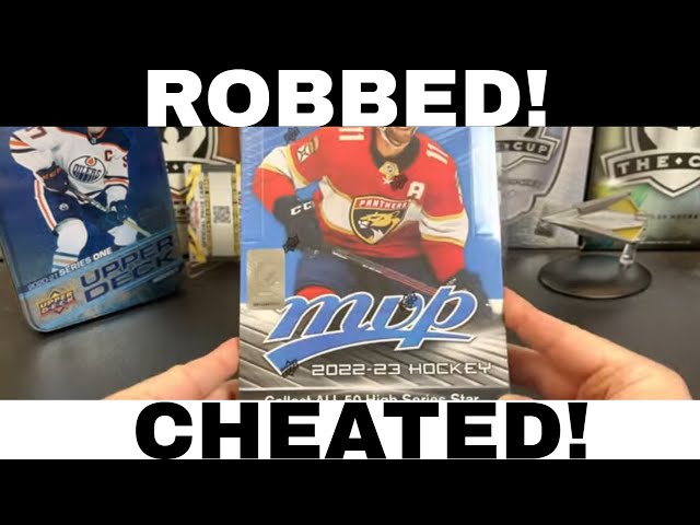 ROBBED! CHEATED! Opening a box of 2022-23 Upper Deck MVP Hockey!