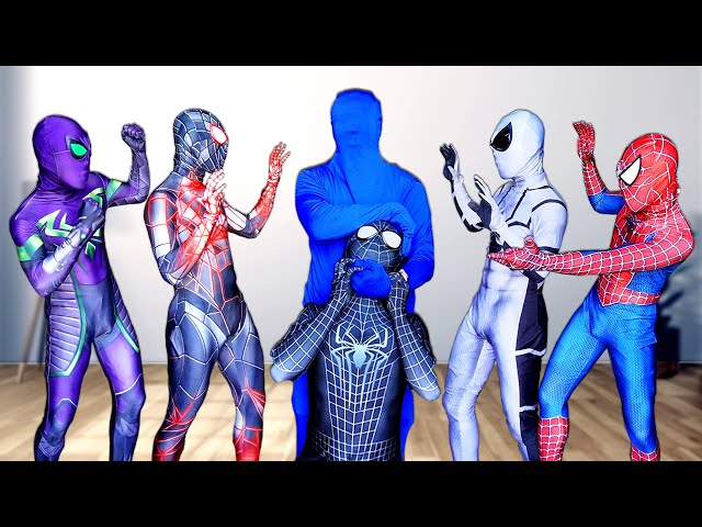 SUPERHERO's Story || ALL SPIDER-MAN vs Mystery BLUE-MAN ( Dark Movie 16+ ) By FLife TV