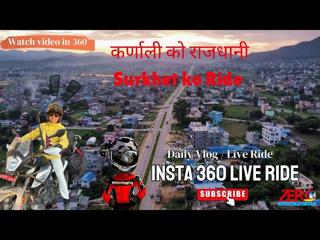 Insta 360 Live Ride | Surkhet, Birendranagar | Solo Ride