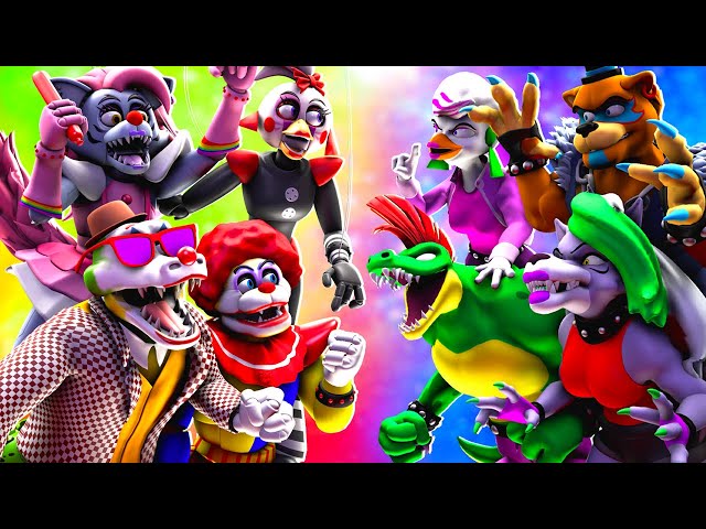 [SFM FNaF] Security Breach Fury's Rage vs Circus Animatronics