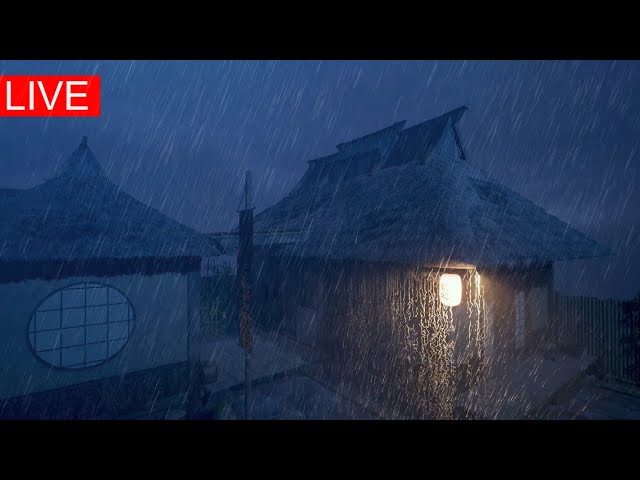 🔴 Heavy Rain And Thunder Sounds For Sleeping | Live Thunderstorm No Ads