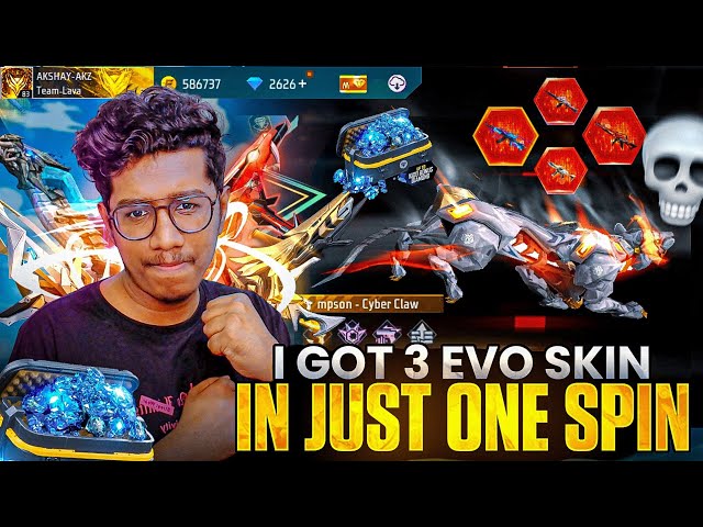 Evo Royale കറക്കി 3 Evo Gun കിട്ടി 😍 Luck Or Wot | Akshay Akz