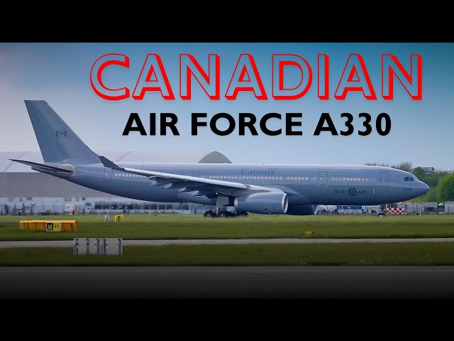 RARE Royal Canadian Air Force A330 Departure from Manchester Airport