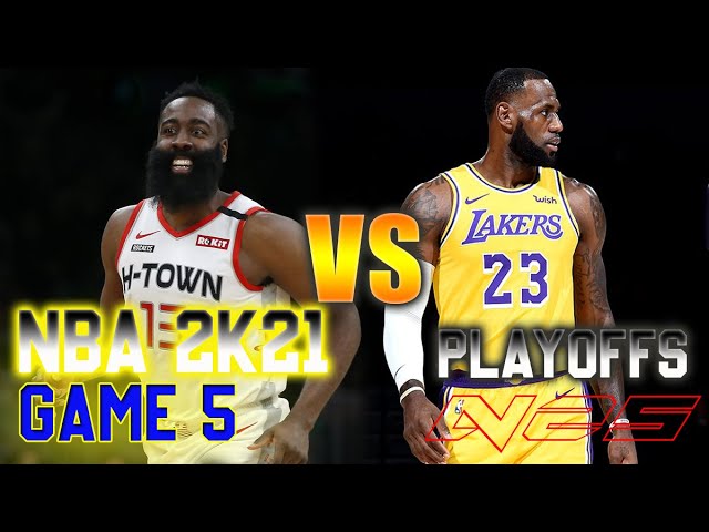 NBA 2K21 - Houston Rockets vs Los Angeles Lakers - Game 5 - SEMIFINALS - September, 12 - FULL GAME