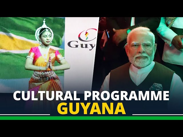 PM Modi attends a cultural programme in Guyana