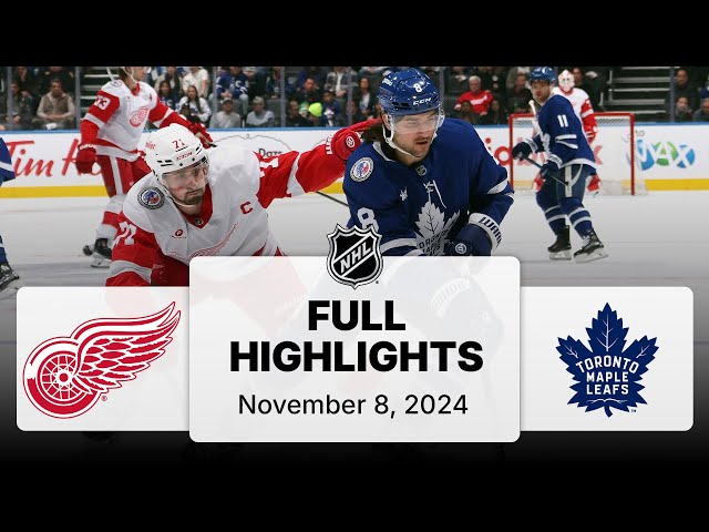 NHL Highlights | Red Wings vs. Maple Leafs - November 08, 2024