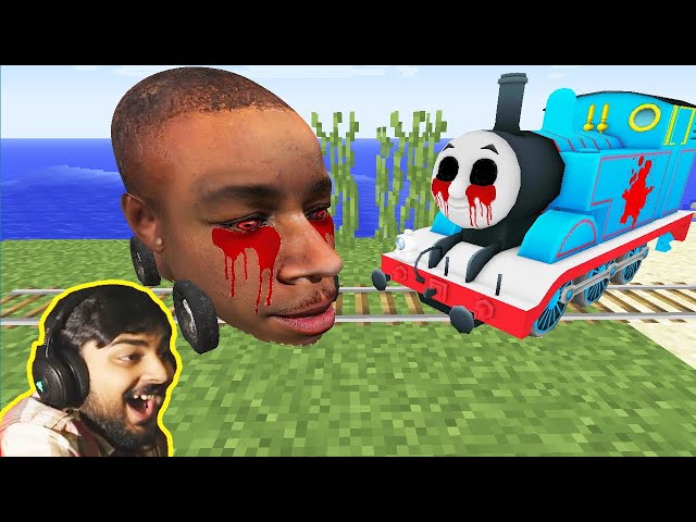 Cursed DaBaby vs THOMAS EXE in Minecraft - Mutahar Laugh