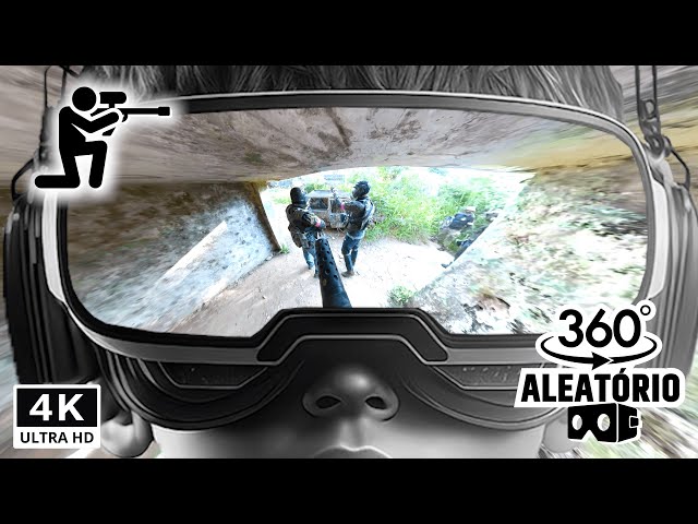 VR Video Paintball Scenario type CS: GO Video 360 2020 360VR