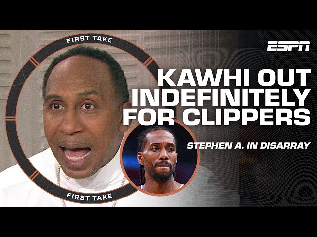 Stephen A. has MIXED FEELINGS about Kawhi Leonard out indefinitely | First Take