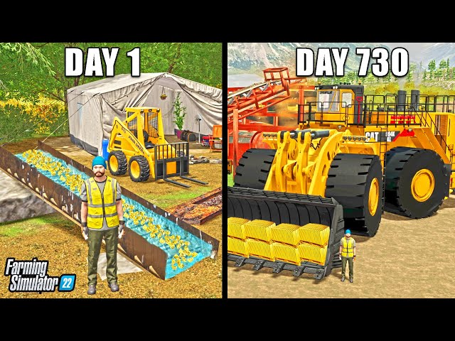 I SPENT 2 YEARS BUILDING A GOLD MINE WITH $0 AND A SKIDSTEER!