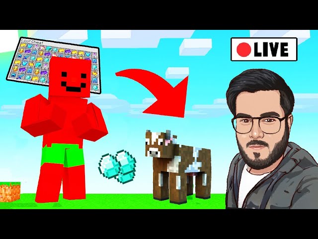 🔥 Minecraft BUT Mobs Drop OP LOOT 🔥 | Hitesh KS Live