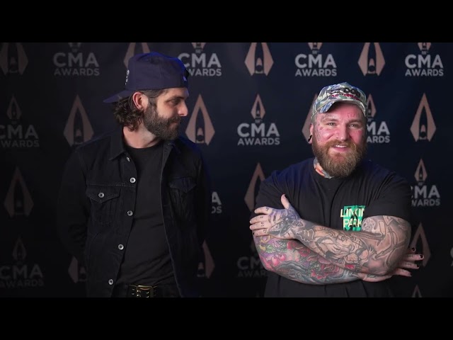 Thomas Rhett and Teddy Swims Interview at 2024 CMA Awards