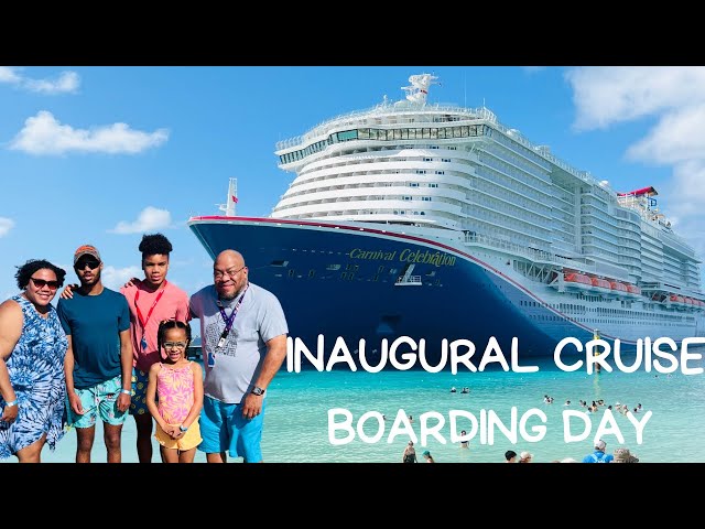 Carnival Celebration INAUGURAL CRUISE! Boarding Day was EPIC!!!