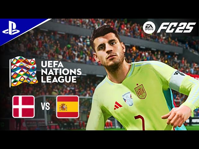 FC 25- DENMARK vs SPAIN - UEFA Nations League Full Match | PS5 4K60