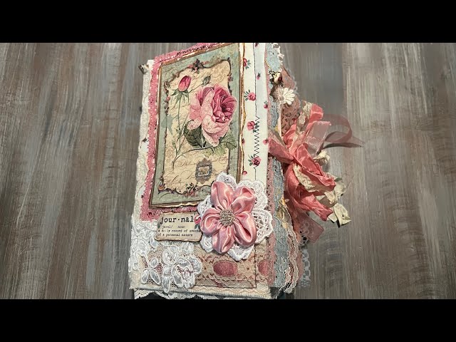 Vintage Rose theme Junk Journal Flip Through