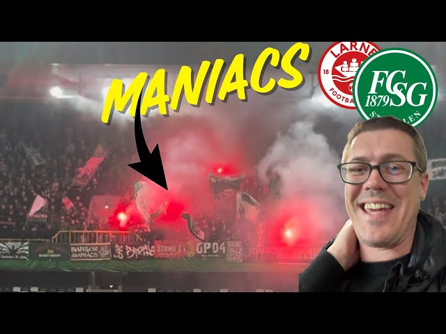 SAINT GALLEN TAKE OVER WINDSOR 🧨| INCREDIBLE ATMOSPHERE | EUROPA CONFERENCE LEAGUE | LARNE FC