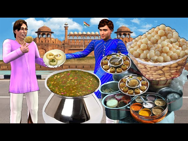 Delhi Ka Lalchi PaniPuri Wala Greedy Pani Puri Hindi Kahanya Hindi Moral Stories Funny Comedy Video