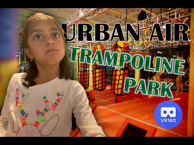 Jumping in a Trampoline Adventure Park 3D VR180