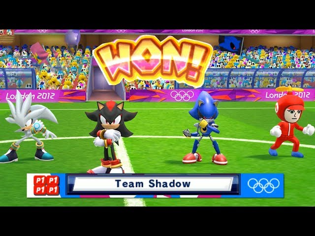 Mario & Sonic At The London 2012 Olympic Games Football #93 With Shadow, Metal Sonic, Silver, Mii