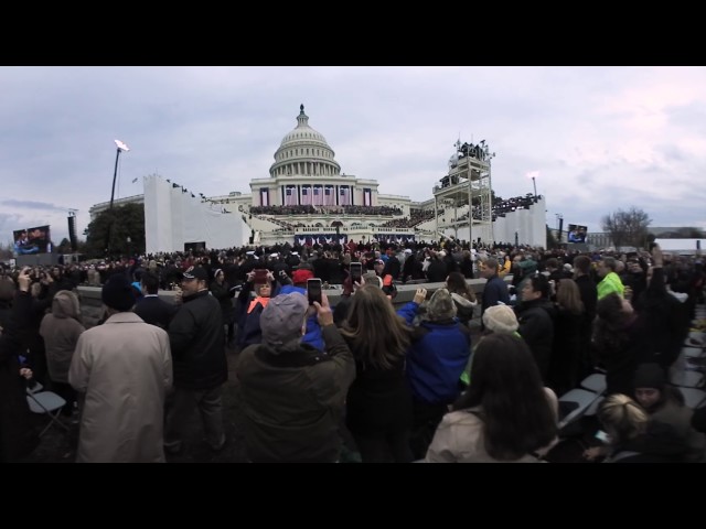 (VIDEO 360) The inauguration ceremony seen from the public