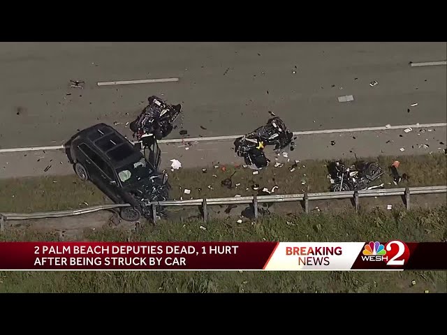 2 Florida deputies dead, 1 in critical condition after being hit by vehicle