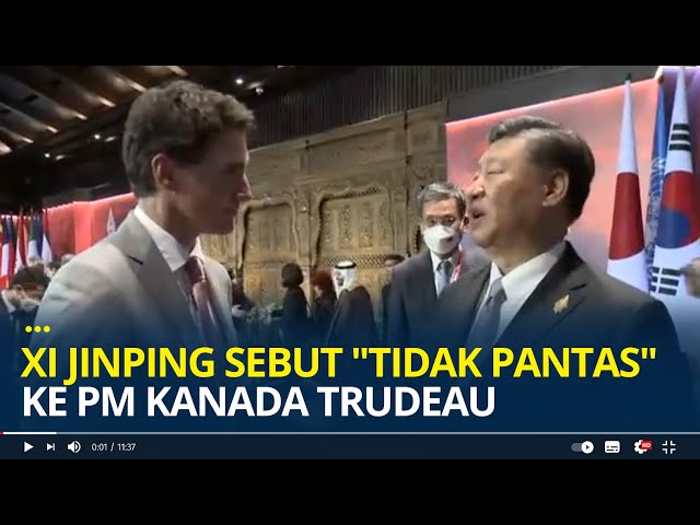 Presiden China Xi Jinping Marah dan Sebut "Tidak Pantas" ke PM Kanada Trudeau