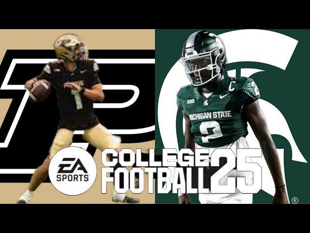 Purdue vs Michigan State CFB Simulation|EA Sports College Football 25