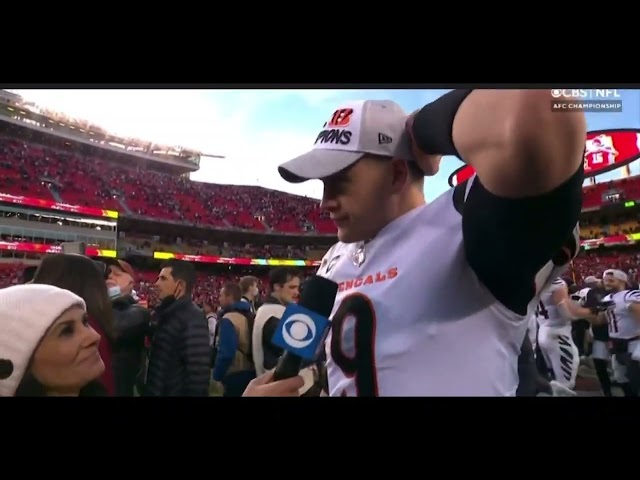 Joe Burrow after game interview Bengals vs Chiefs