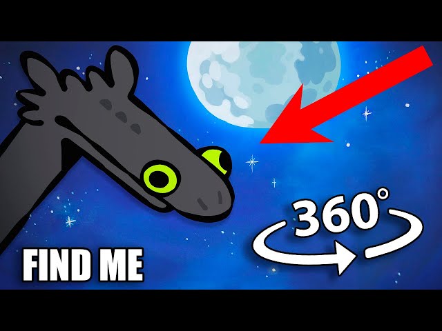 Toothless Dance Meme Finding Challenge 360º VR Video