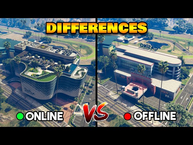 HOW DIFFERENT IS GTA ONLINE FROM GTA 5 SINGLE PLAYER? (GTA 5 ONLINE VS GTA 5 OFFLINE)