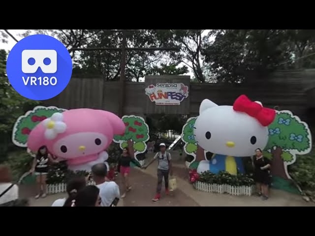 [VR180 VR 3D] Hello Kitty & Melody Inflatable | Apple Vision Pro Meta Oculus Vuze XR Virtual Reality