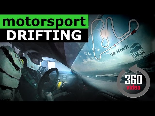 360° Drifting | Motorsport drifting by Petter Eriksen at Rudskogen  with HUD - Virtual Reality