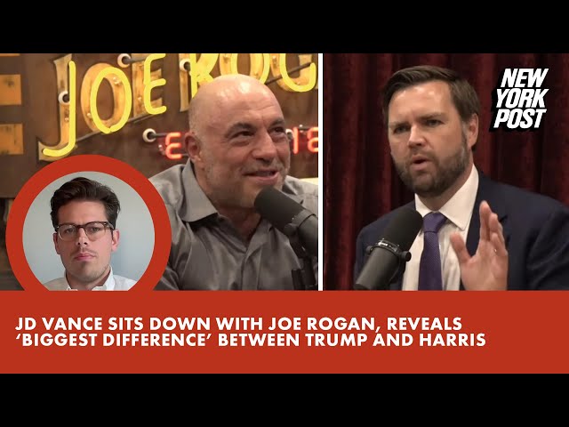 JD Vance sits down with Joe Rogan, reveals ‘biggest difference’ between  Trump and Harris