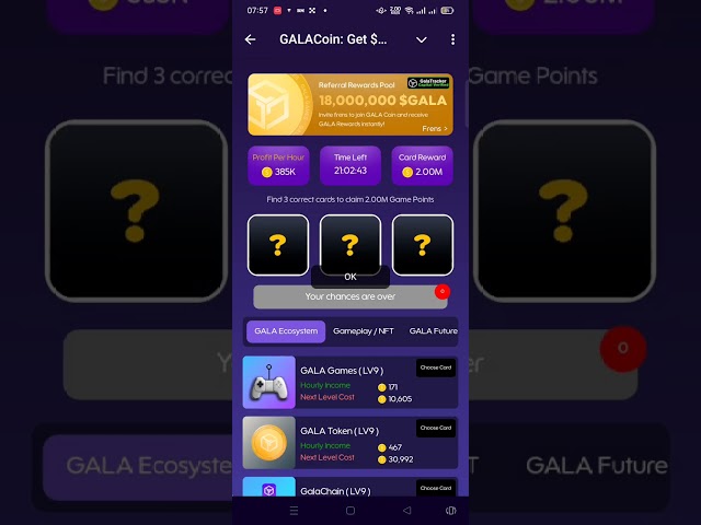 Gala Coin Combo Today 22 November | Gala Coin Daily Combo Today | $GALA Coin Card