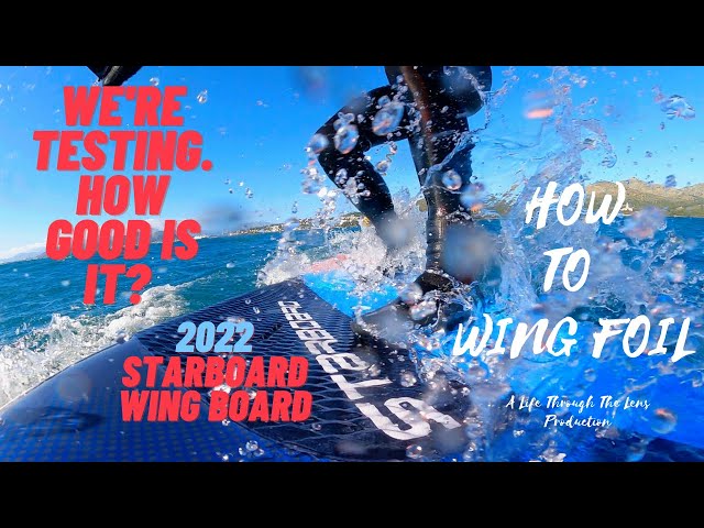 How to wing foil. First test rides of the 2022 Starboard Wing board.