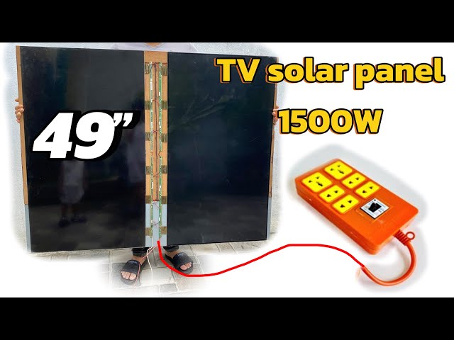 Free energy from LCD screen. How to make a solar cell from a TV screen