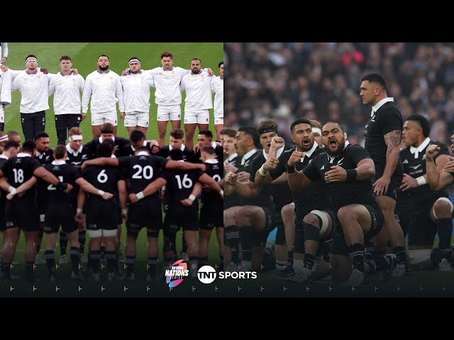 GOOSEBUMPS! 🔥 The All Blacks perform the Haka in front of England 😮‍💨