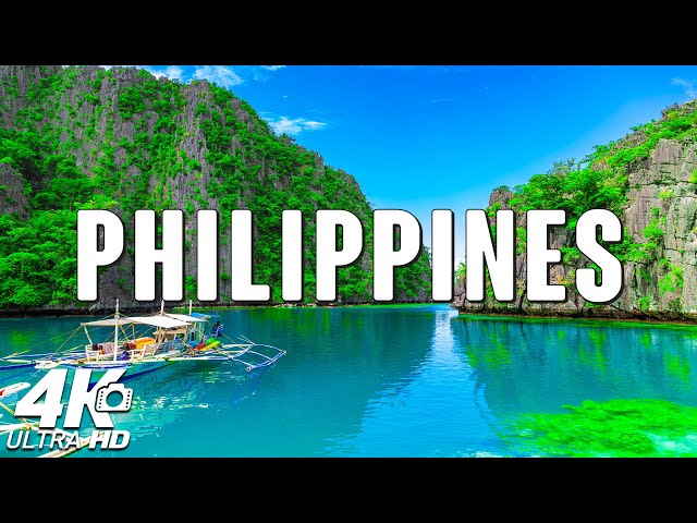 FLYING OVER PHILIPPINES (4K UHD) 🌏 Relaxing Music Along With Beautiful Nature Videos⚡ 4K Video HD