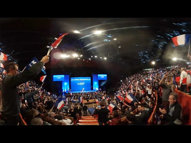 360º Video: Macron, Mélenchon ve Le Pen'in Lyon'daki mitinglerine derin bir bakış