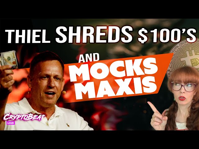 Peter Thiel Rips Up $100 Bills & Mocks Maxis