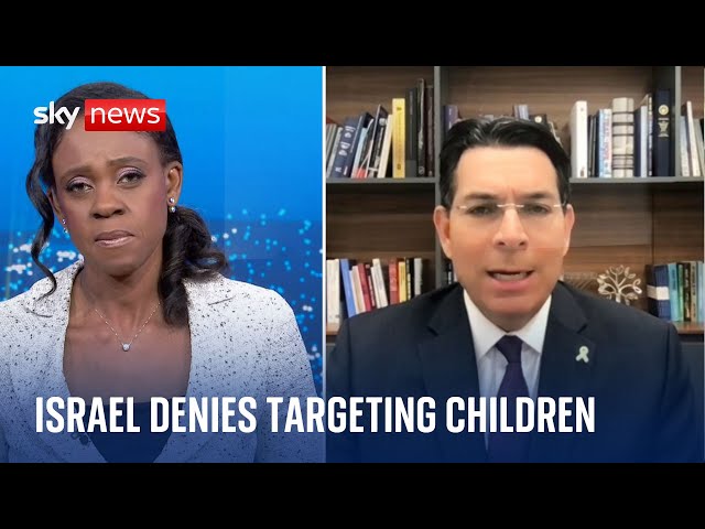 Israeli ambassador denies children are being targeted with drones | Israel-Hamas War