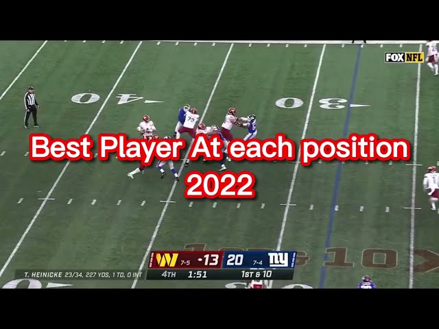 Best Player at each NFL position of 2022