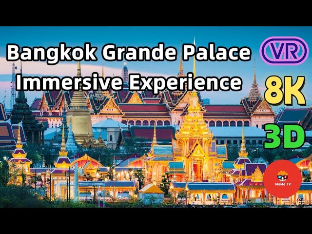 【180° VR】The Grand Palace Bangkok (พระบรมมหาราชวัง-) Former Royal Residence in Bangkok -VR 8K 3D 180